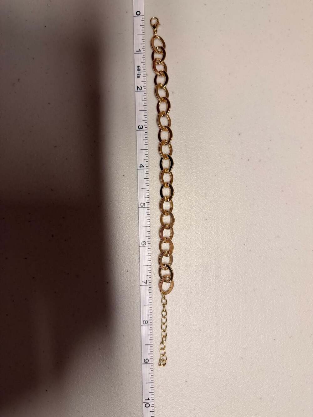 Gold Tone Link Chain Bracelet Gold